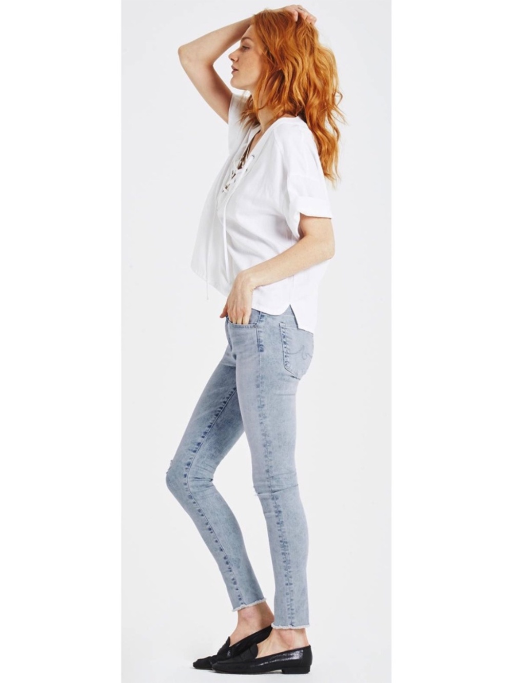 AG ADRIANO GOLDSCHMIED NWT LEGGING ANKLE SKINNY CHARMING JEAN. SIZE 28 - Picture 5 of 15